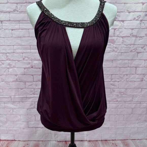 Express purple party top size small petite - Picture 1 of 9